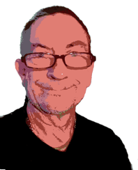 Small-palette portrait of Mike the Boilerman