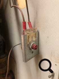 Mr R's tripped overheat protection safety thermostat.